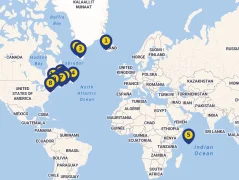 Mapa plavby