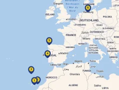 Mapa plavby