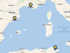 Mapa plavby
